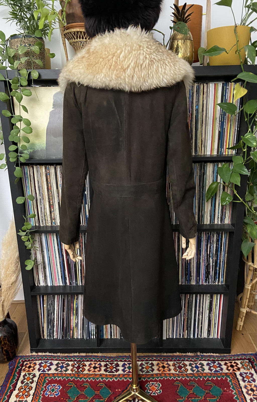 Vintage 1970s Brown Belted Penny Lane Coat