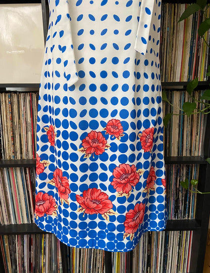 Vintage 1970s Homemade Polka Dot Dress