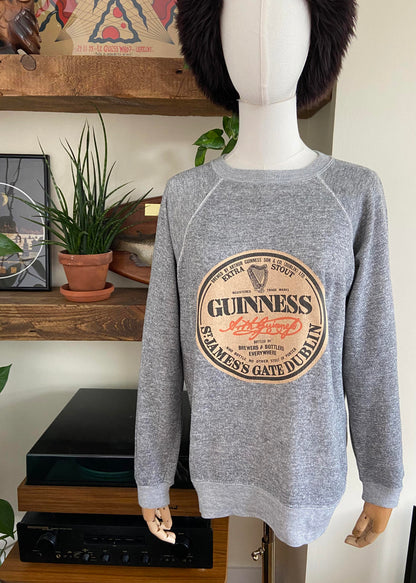 Vintage 90s Grey Marl Guinness Sweatshirt