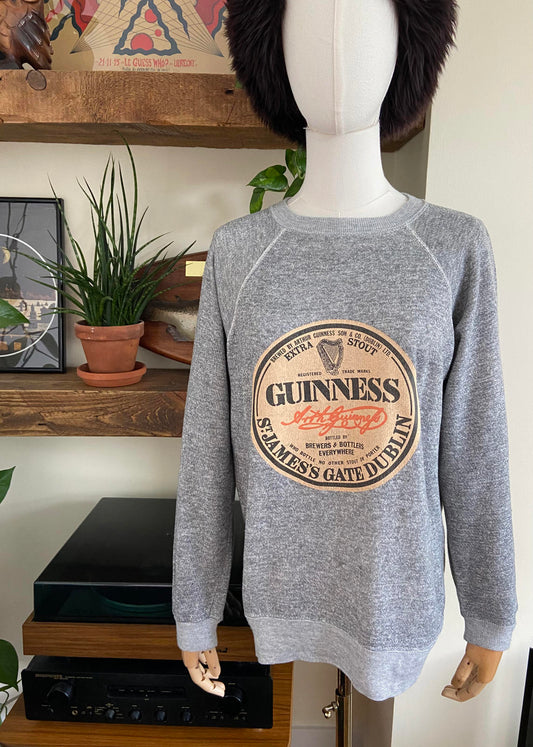 Vintage 90s Grey Marl Guinness Sweatshirt
