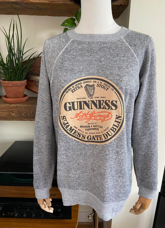 Vintage 90s Grey Marl Guinness Sweatshirt