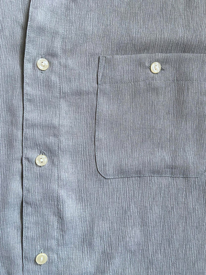 Vintage 1980s Collarless Short Sleeved Shirt