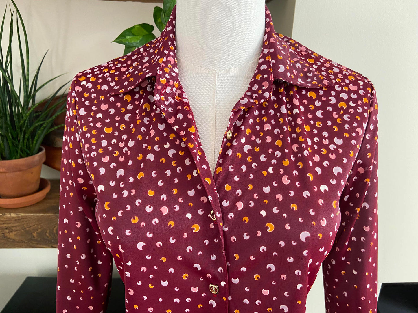 Vintage 1970s Purple Japanese Jersey Shirt