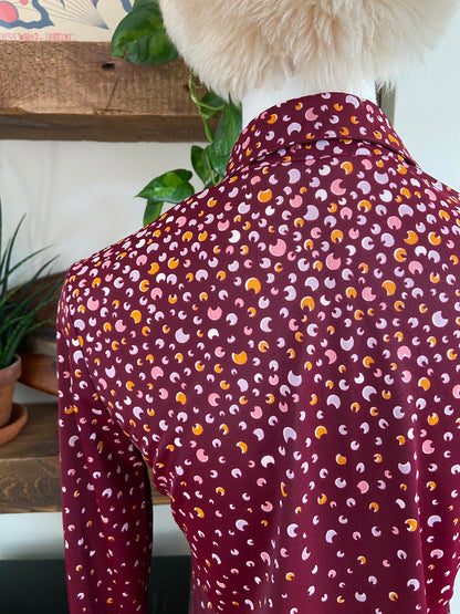 Vintage 1970s Purple Japanese Jersey Shirt