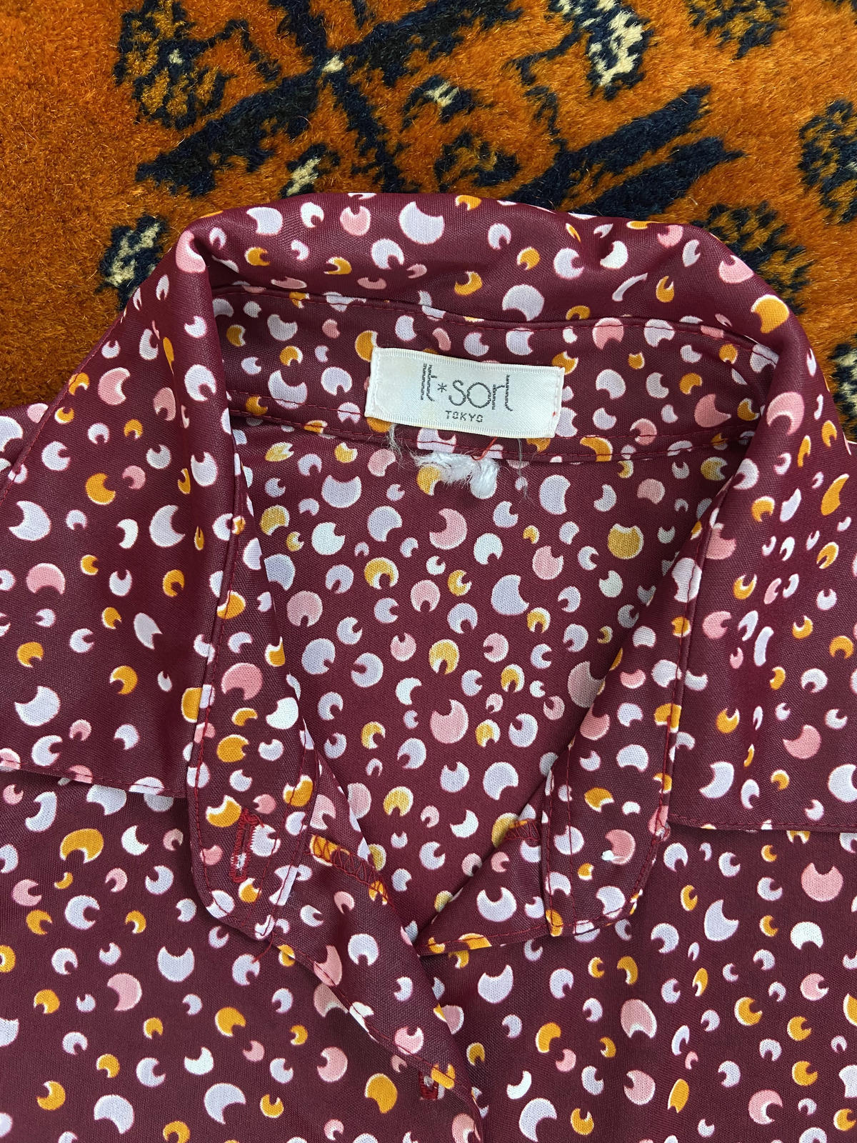 Vintage 1970s Purple Japanese Jersey Shirt