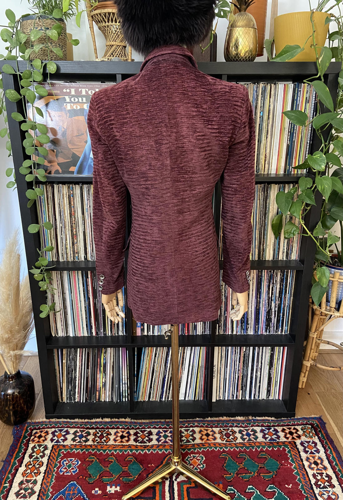 Vintage 1970s Purple Chenille Leisure Jacket