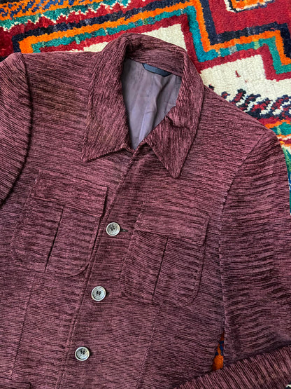 Vintage 1970s Purple Chenille Leisure Jacket