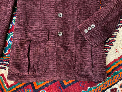 Vintage 1970s Purple Chenille Leisure Jacket