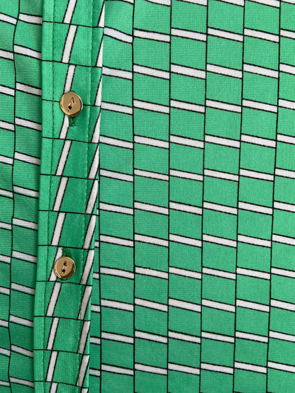 Vintage 1970s Green Japanese Jersey Shirt