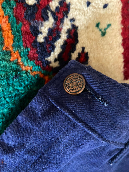 Vintage 1970s Indigo Patch Pocket Jeans W29