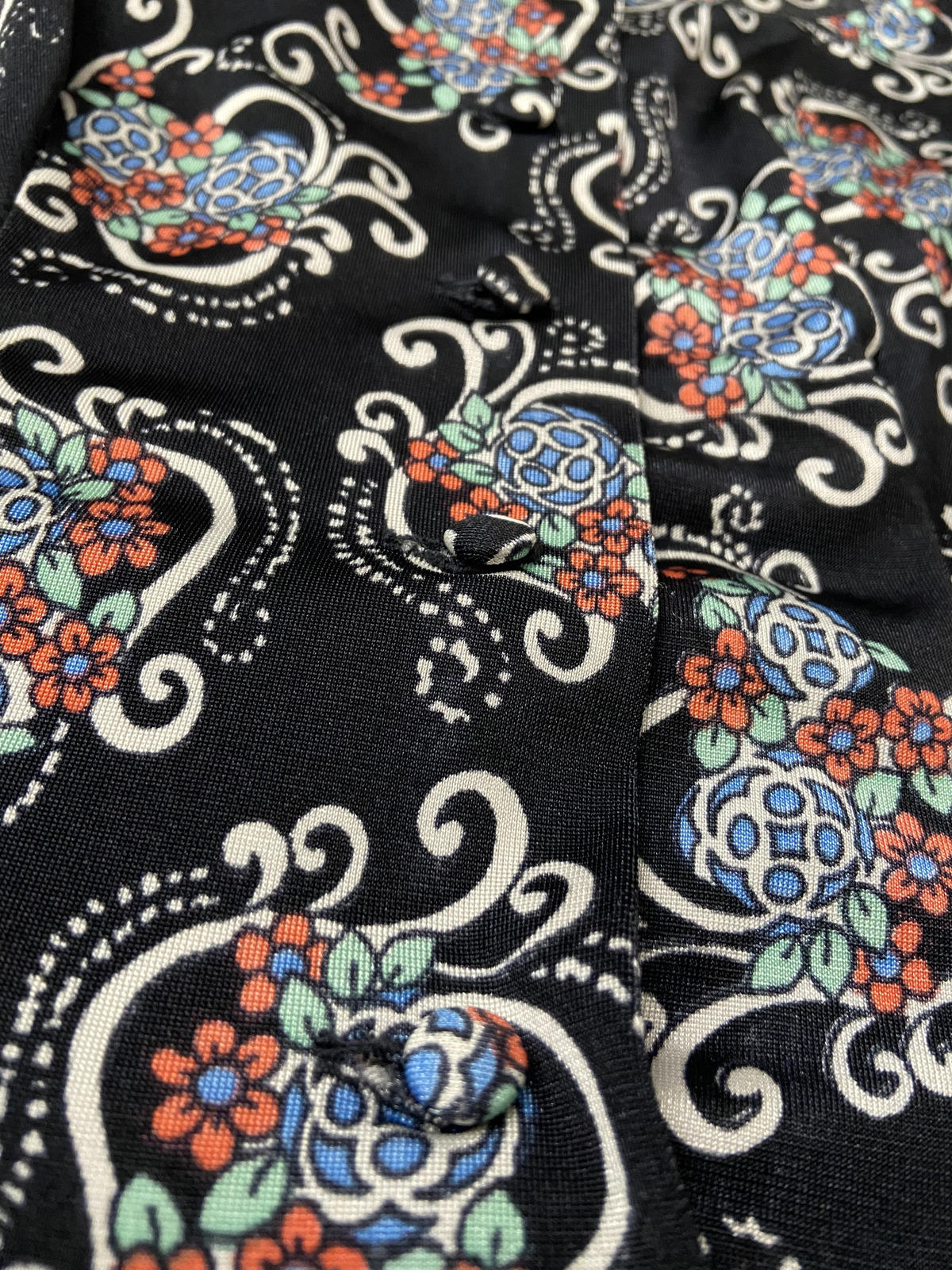Vintage 90s Nylon Funnel Sleeve Maxi Dress