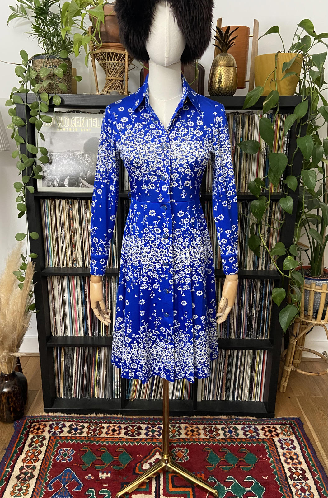 Vintage 1970s Japanese Shirt Dress