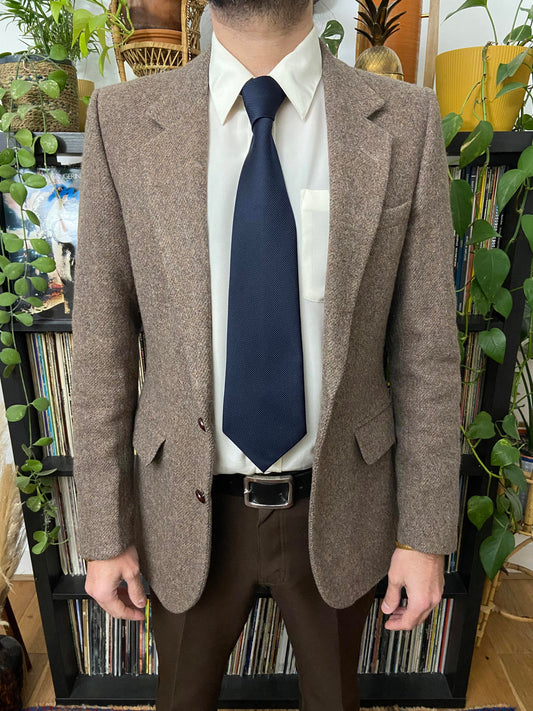 1970s Navy St Michael Navy Kipper Tie