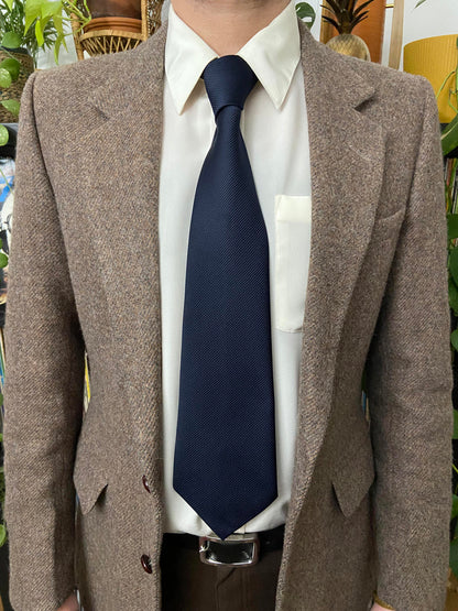 1970s Navy St Michael Navy Kipper Tie