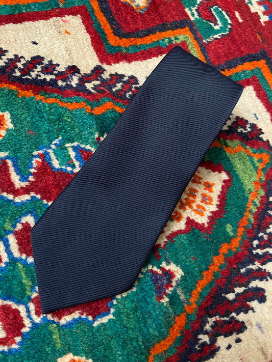 1970s Navy St Michael Navy Kipper Tie