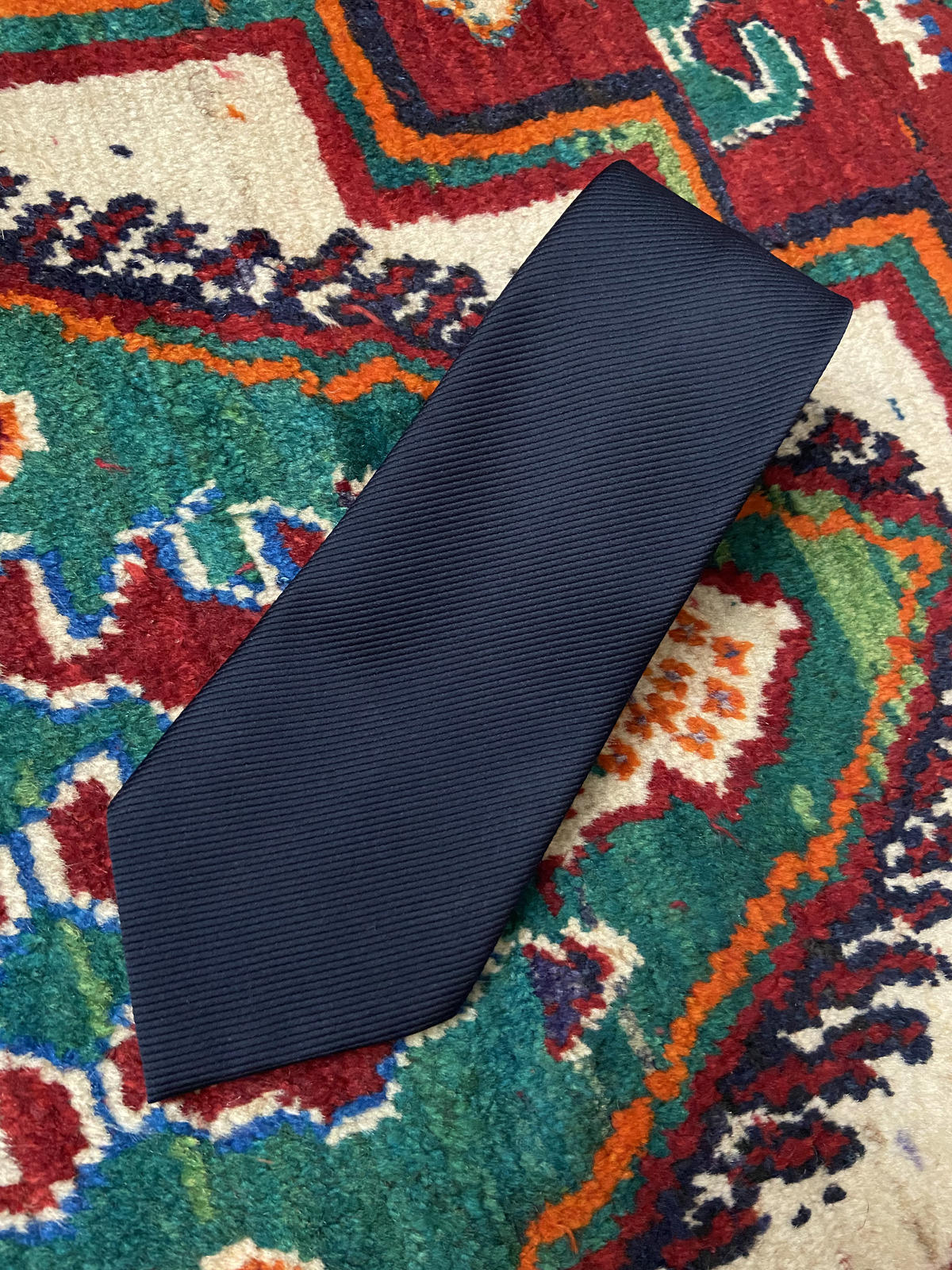1970s Navy St Michael Navy Kipper Tie