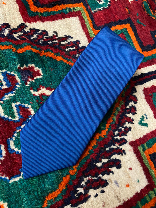 1970s Blue St Michael Navy Kipper Tie