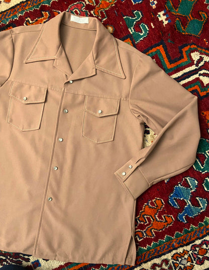 Vintage 1970s Dagger Collar Western Leisure Suit Jacket