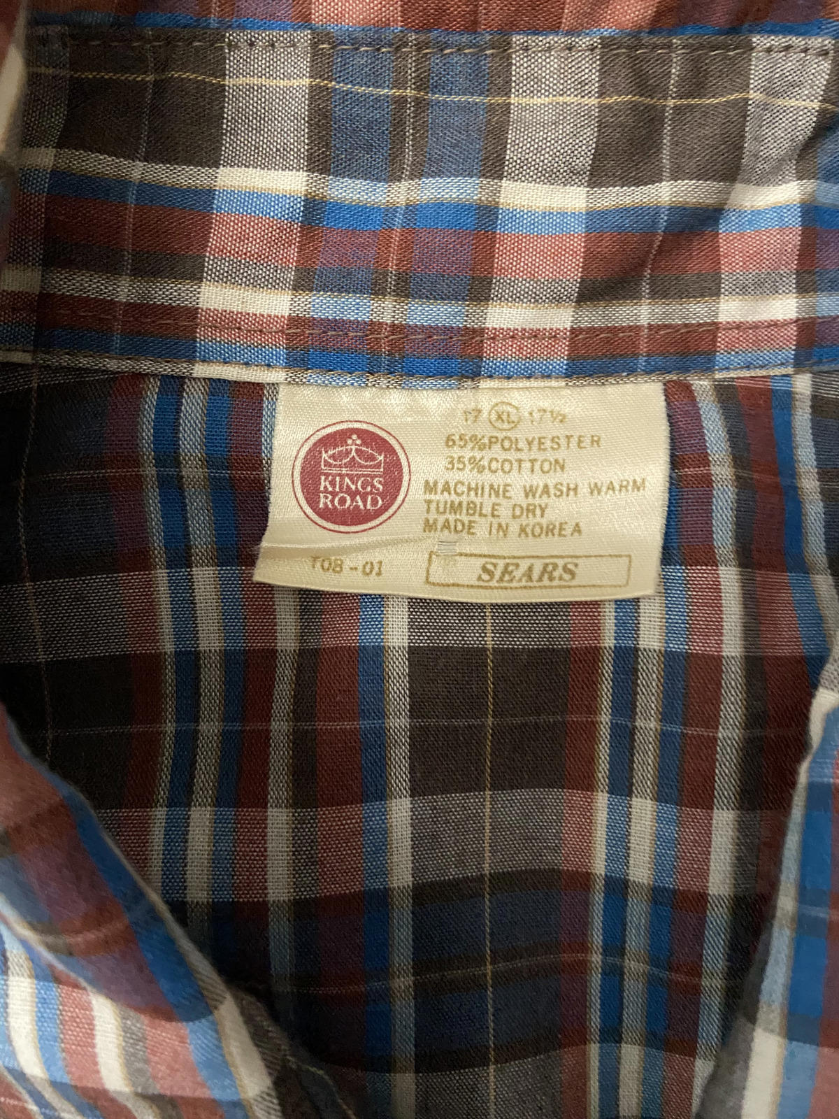 Vintage 1970s Brown Sears King's Road Western Shirt