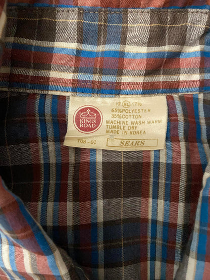 Vintage 1970s Brown Sears King's Road Western Shirt