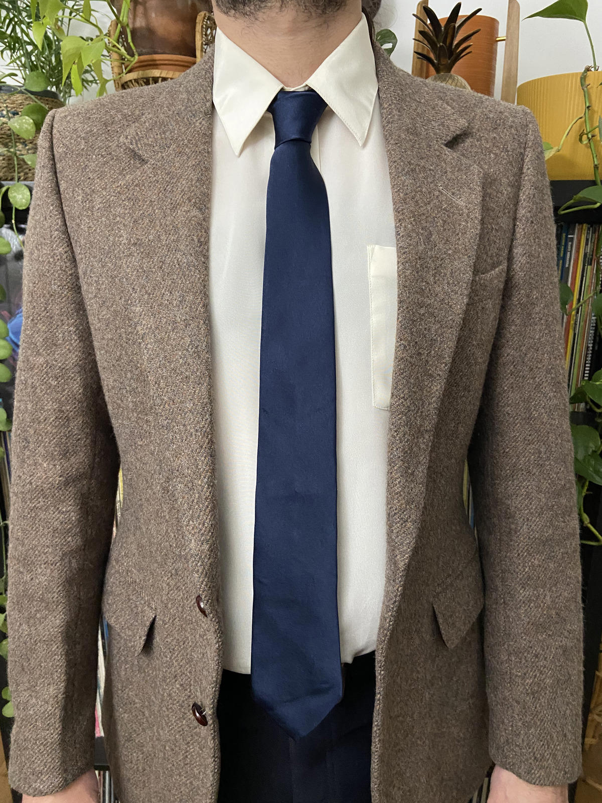 Vintage Navy Italian Silk Giorgio Armani Tie