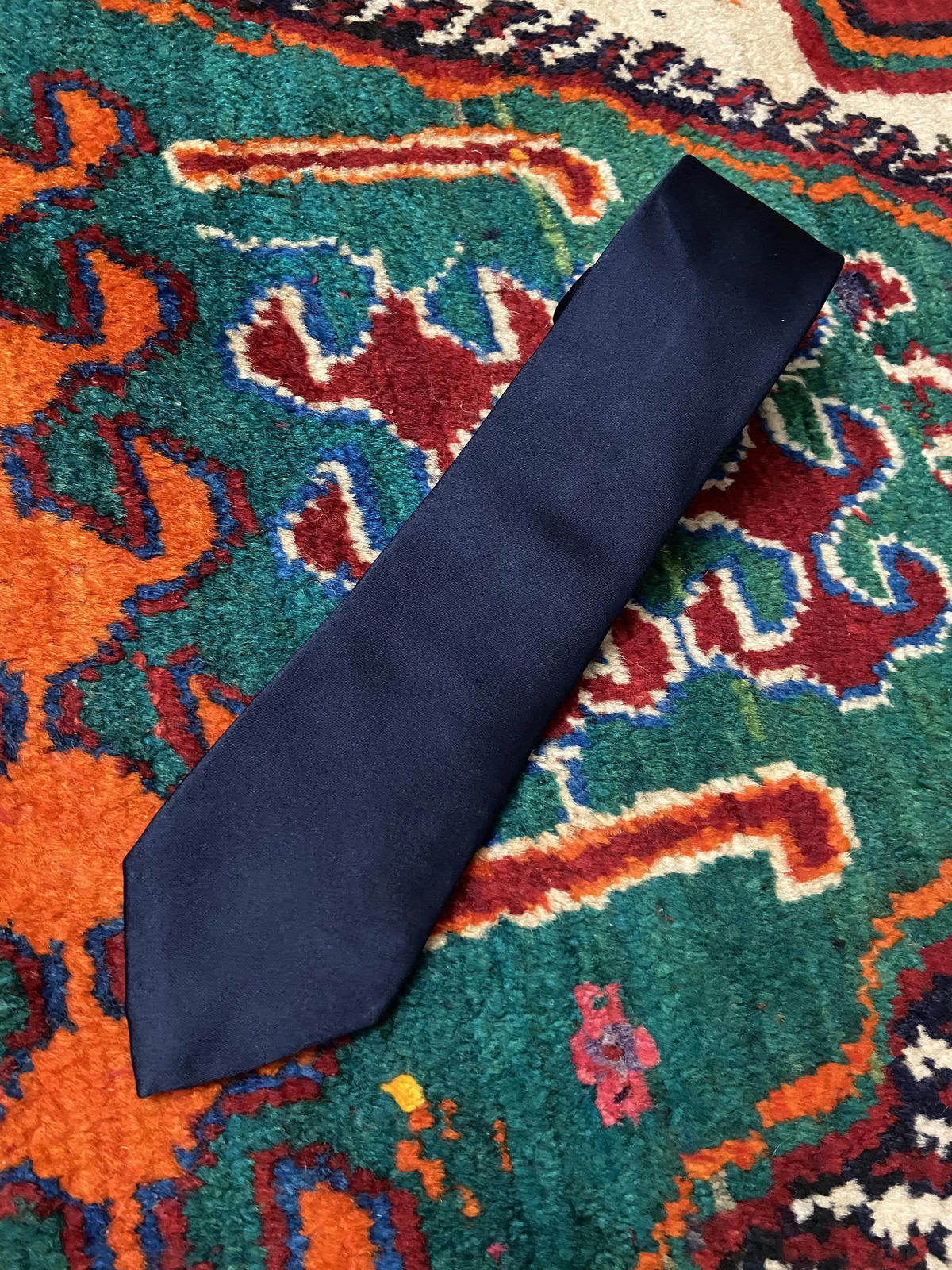 Vintage Navy Italian Silk Giorgio Armani Tie