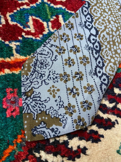 Vintage 1970s Christian Dior Patterned Kipper Tie
