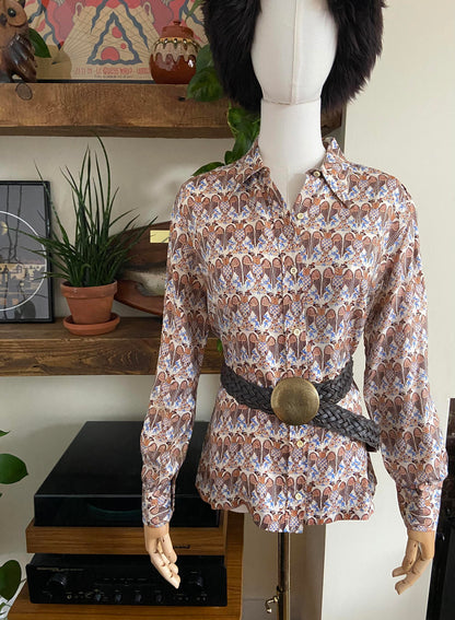 Vintage Brown Braided Boho Belt