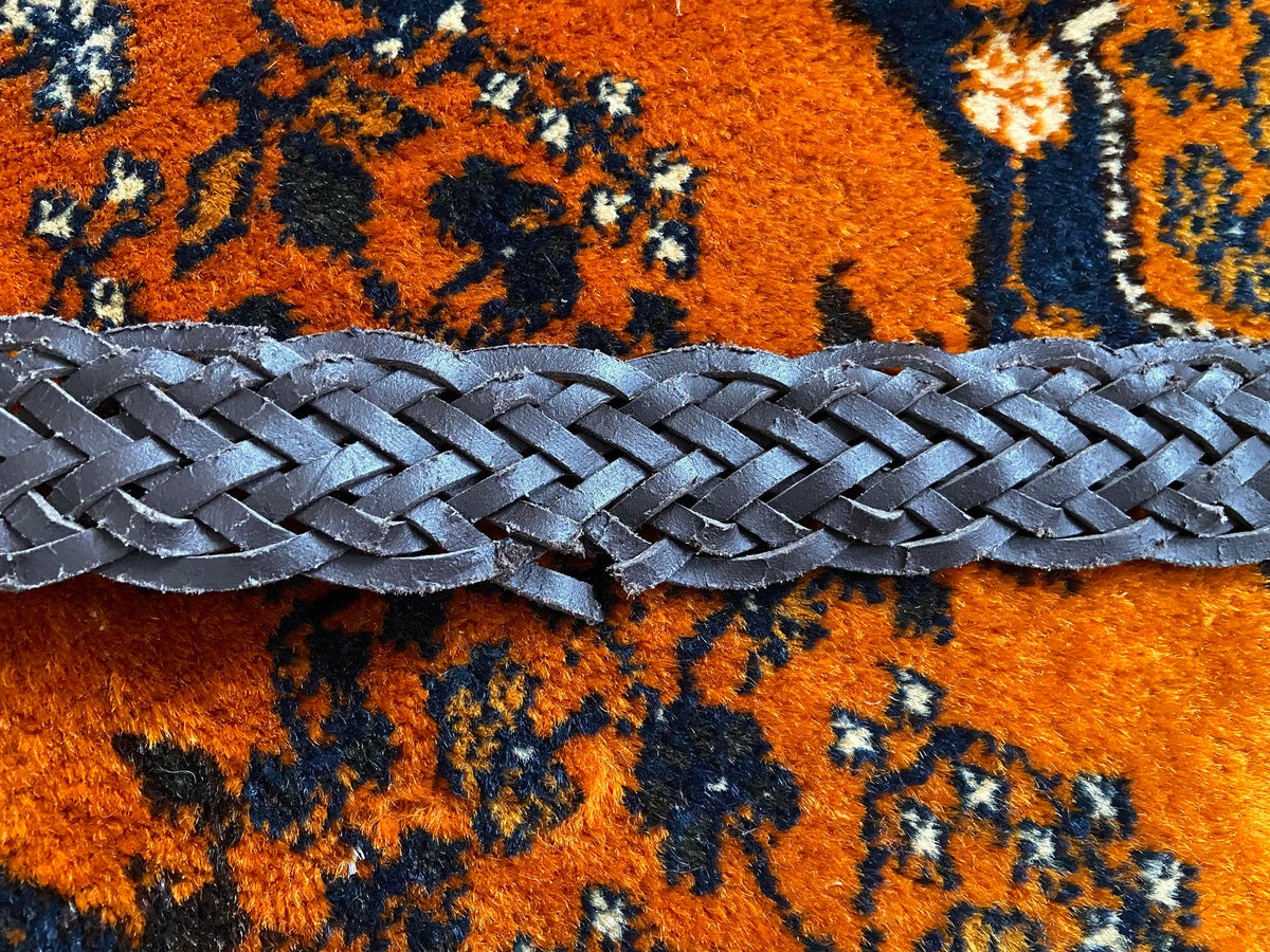 Vintage Brown Braided Boho Belt