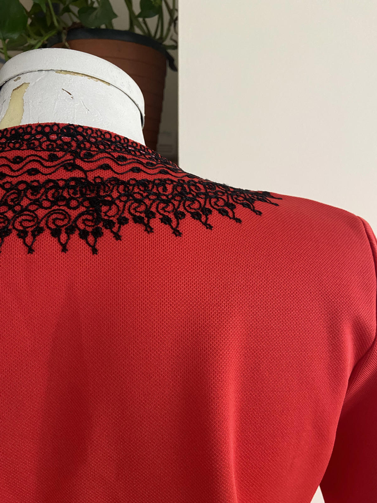 Vintage 1970s Red Moroccan Tunic