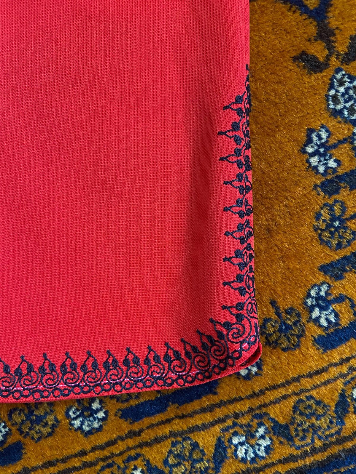 Vintage 1970s Red Moroccan Tunic