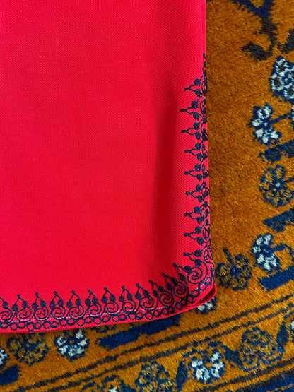 Vintage 1970s Red Moroccan Tunic