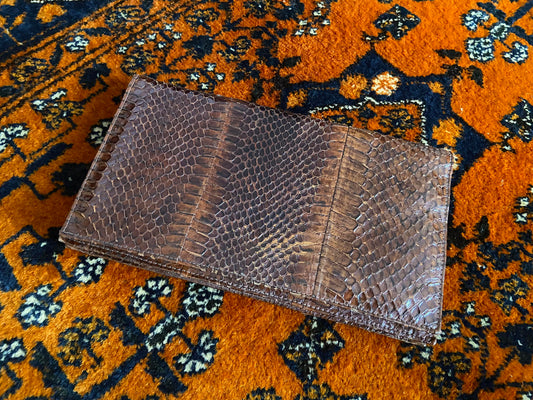 Vintage 1970s Brown Clutch Bag