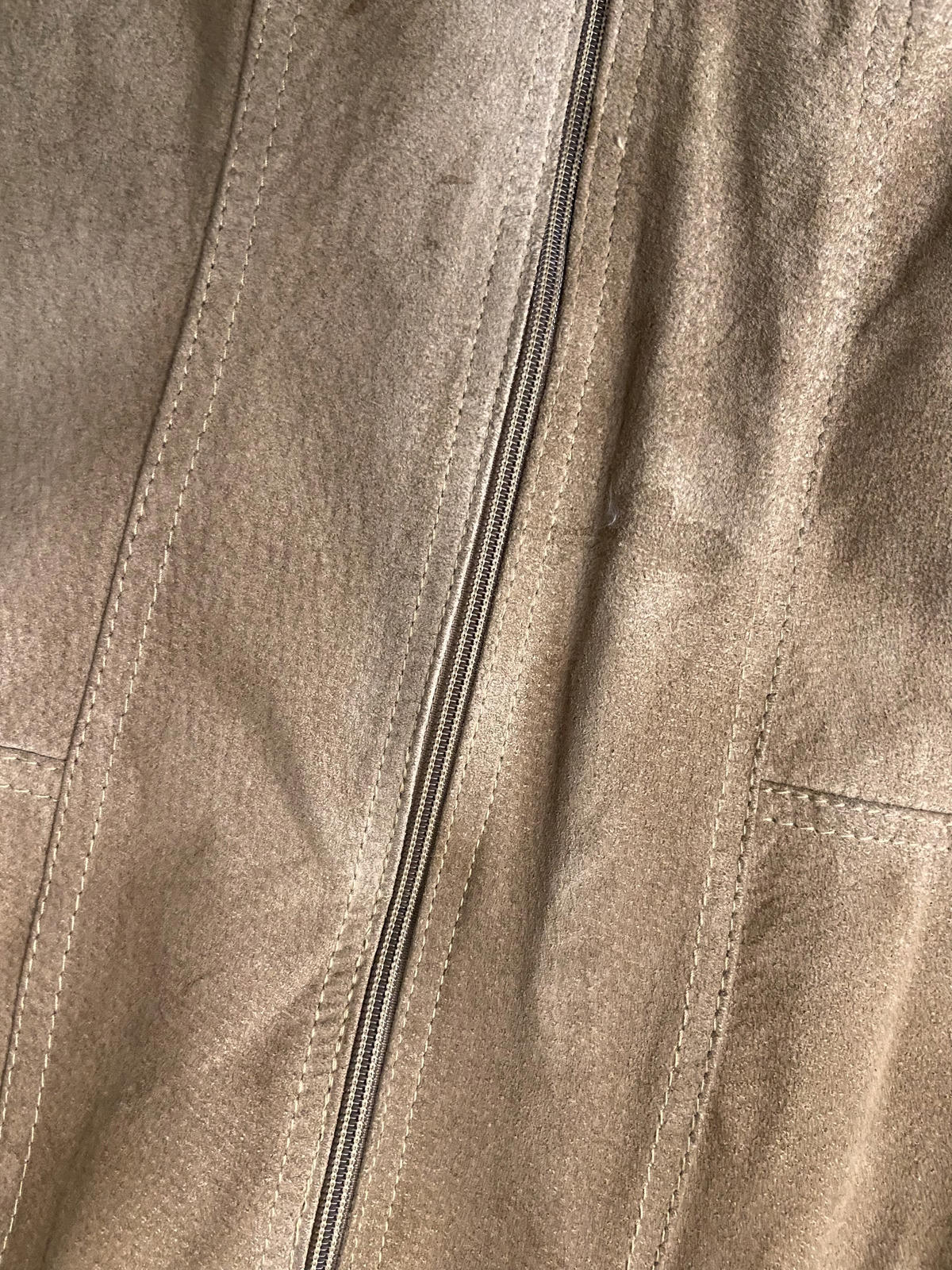 Vintage 1970s Suede-Fronted Cardigan Jacket