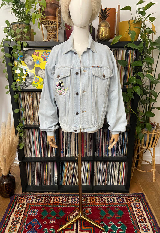 Vintage 1980s Lois Mickey Mouse Denim Jacket
