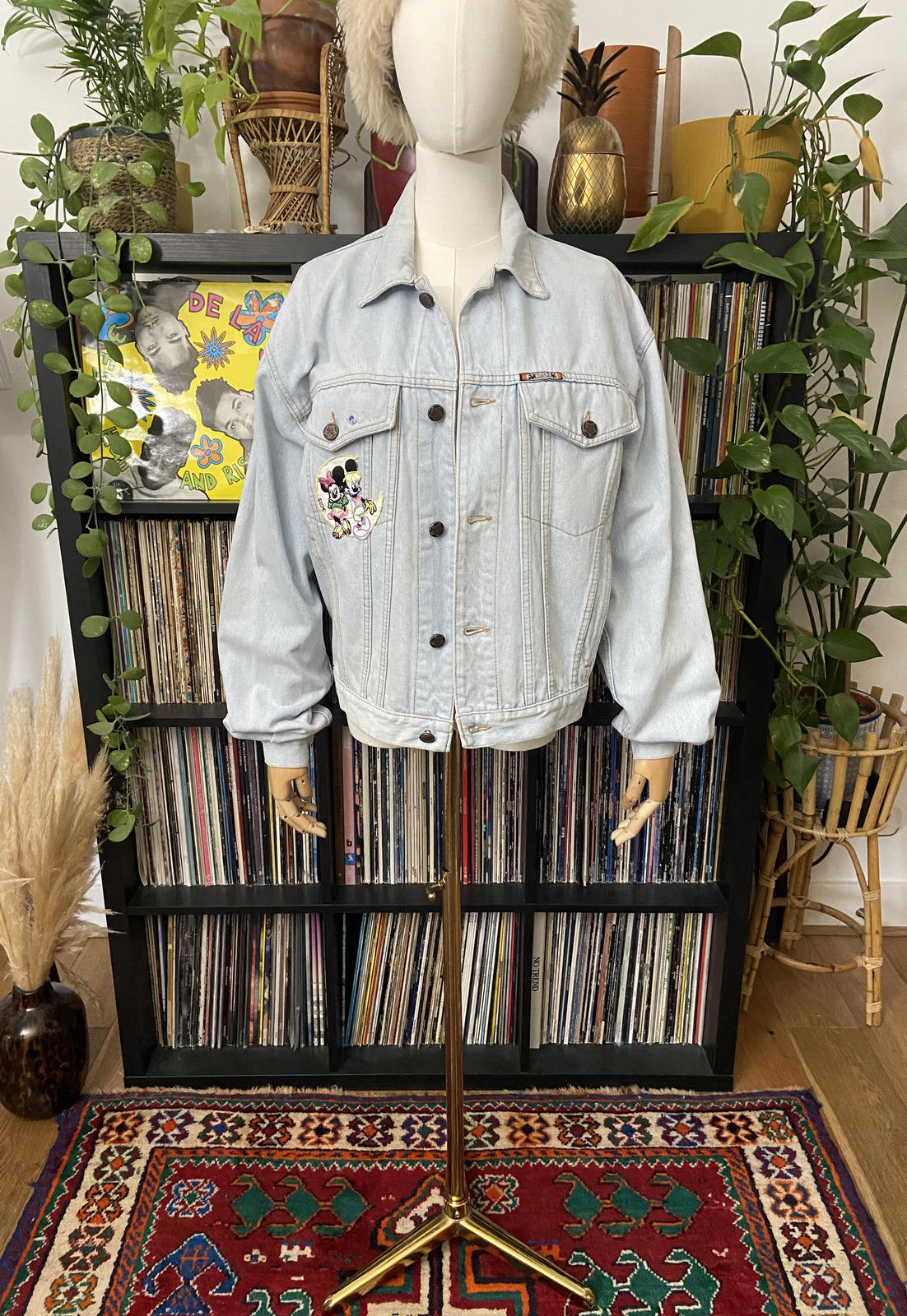 Vintage 1980s Lois Mickey Mouse Denim Jacket