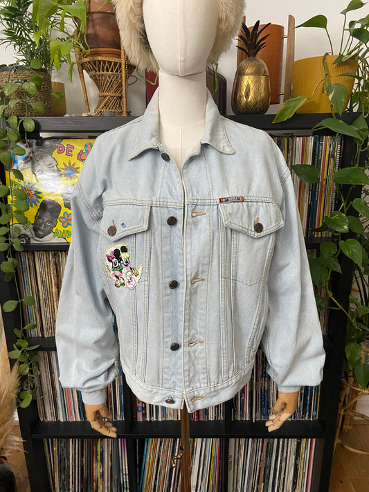 Vintage 1980s Lois Mickey Mouse Denim Jacket