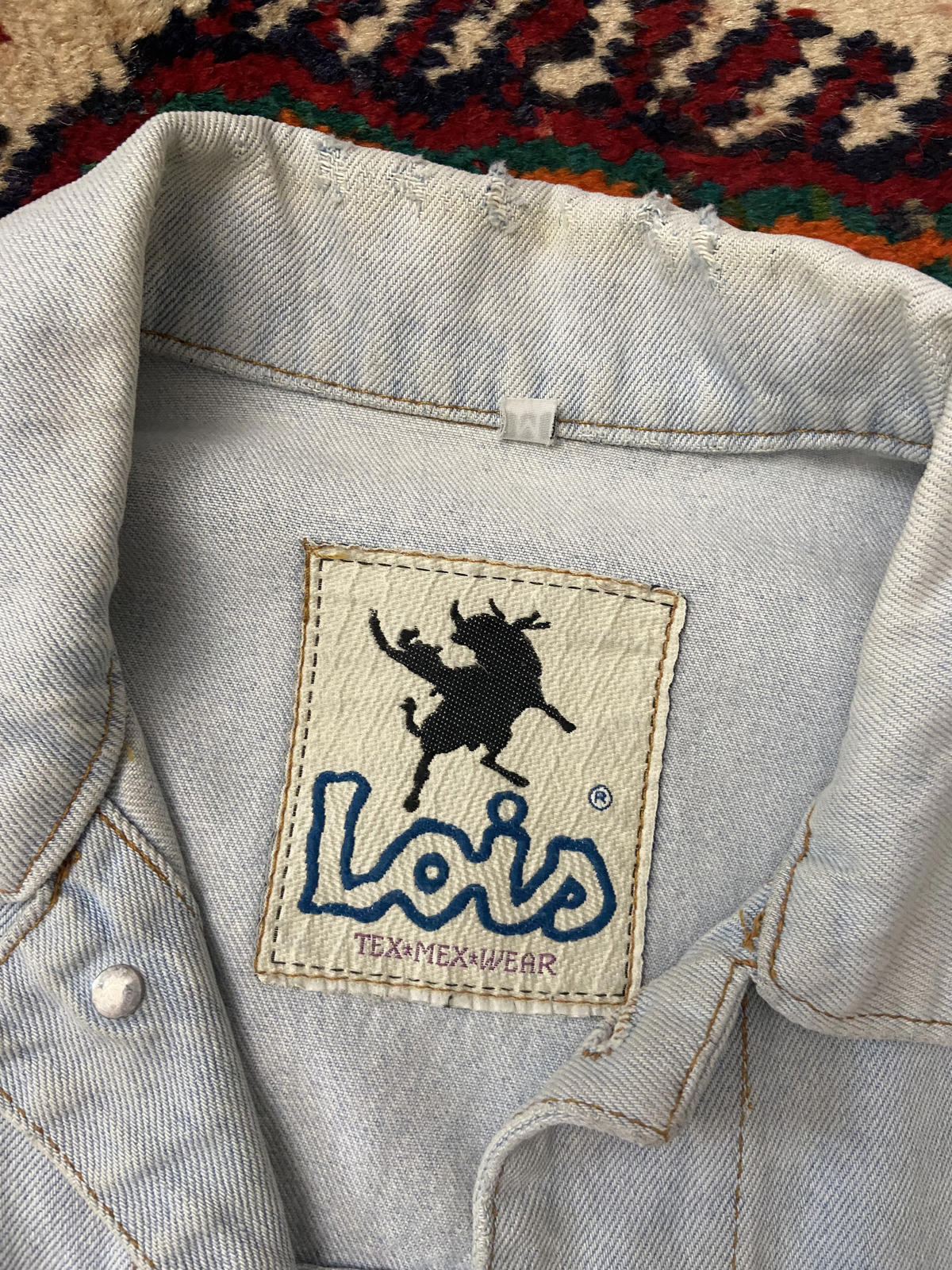 Vintage 1980s Lois Mickey Mouse Denim Jacket