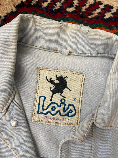 Vintage 1980s Lois Mickey Mouse Denim Jacket