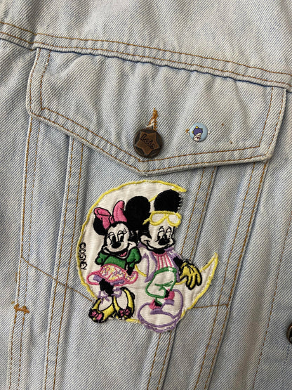 Vintage 1980s Lois Mickey Mouse Denim Jacket