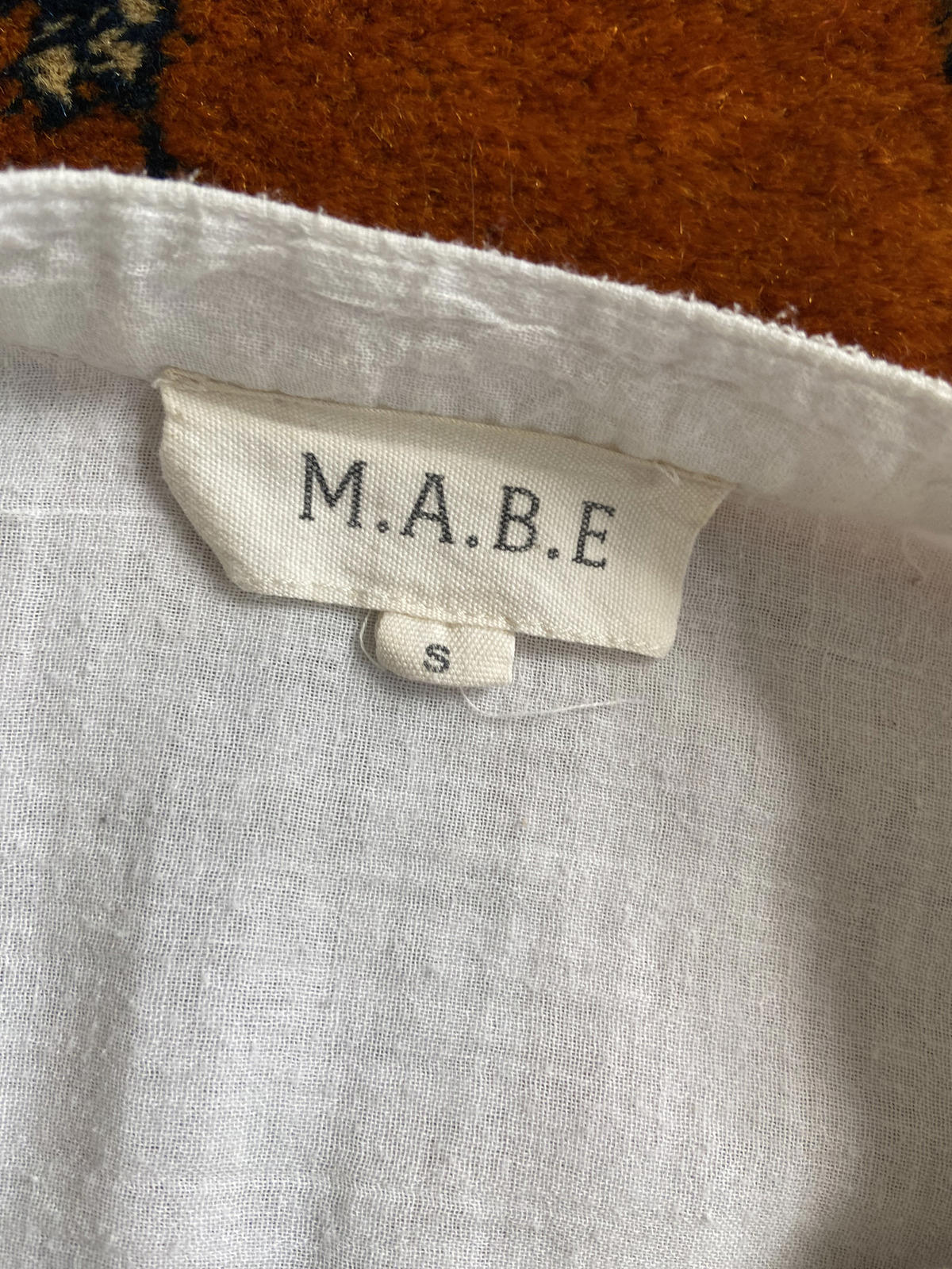 M.A.B.E White Silver Cotton Top