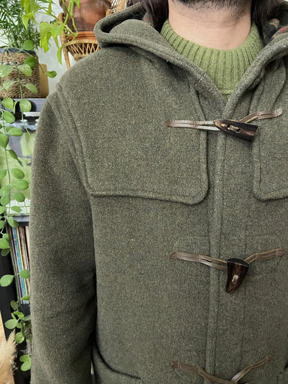 Vintage 90s Olive Green Gloverall Duffle Coat