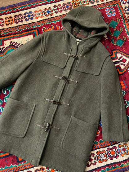 Vintage 90s Olive Green Gloverall Duffle Coat