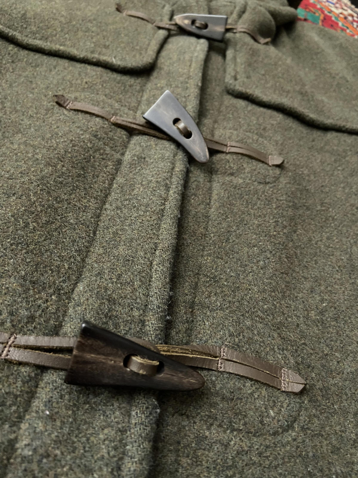 Vintage 90s Olive Green Gloverall Duffle Coat