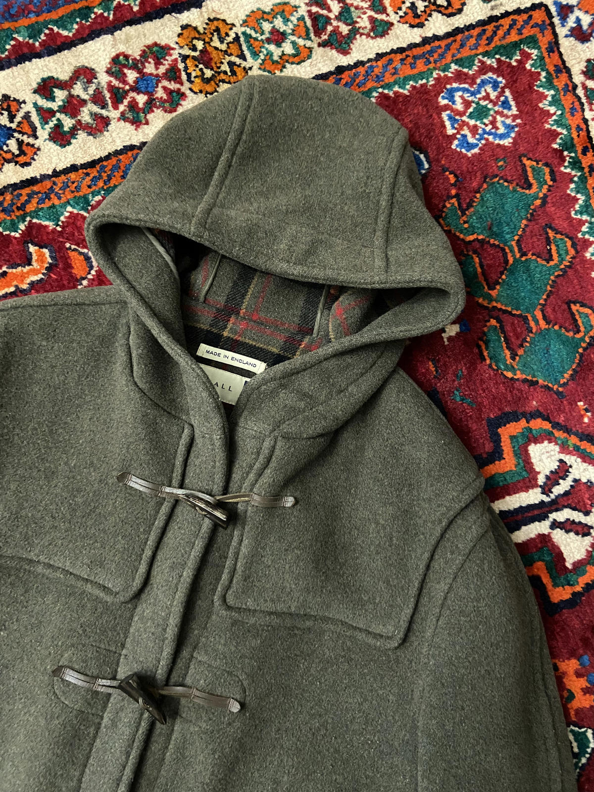 Vintage 90s Olive Green Gloverall Duffle Coat