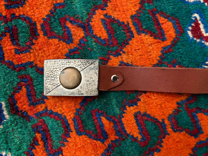 Vintage Ornamental Box Frame Buckle Belt
