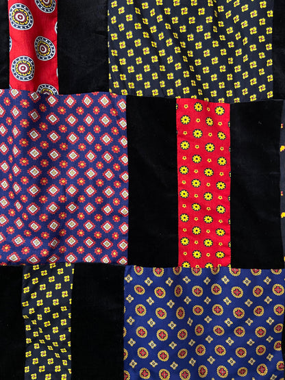 Vintage 1970s Mr Hank Velvet Patchwork Maxi Skirt