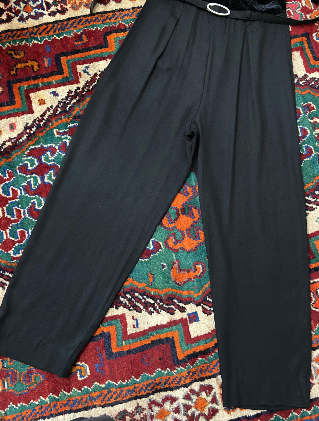 Vintage 1980s Black Velvet Jumpsuit