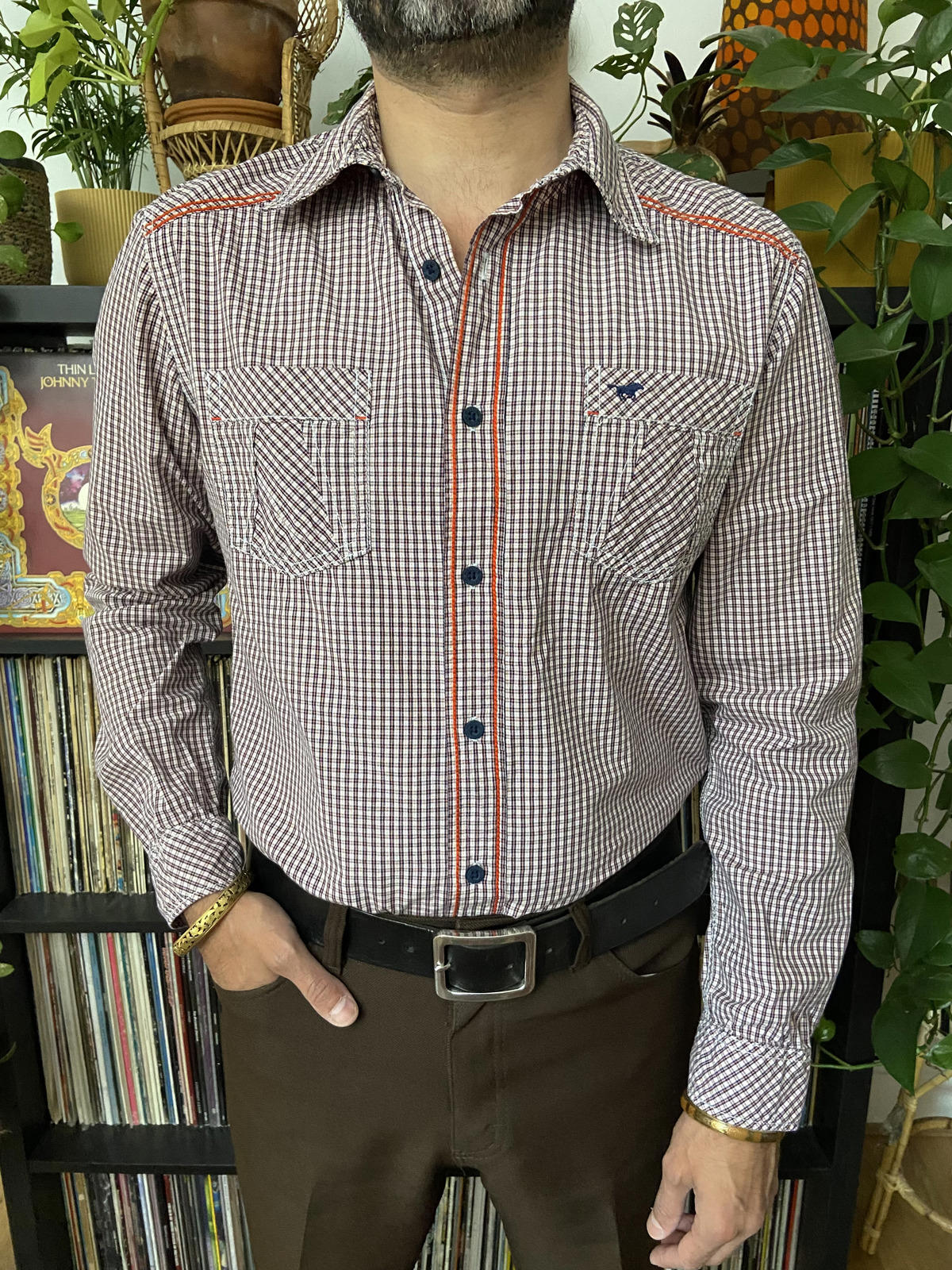 Vintage 90s Mustang Western Shirt