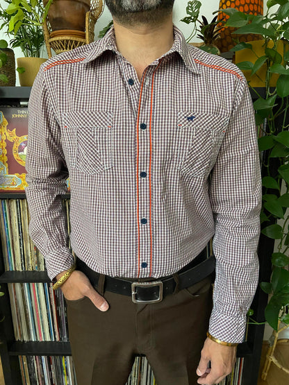 Vintage 90s Mustang Western Shirt